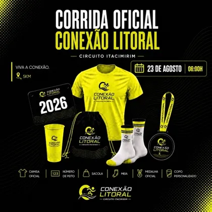 Imagem de divulgação da corrida ConexÃo Litoral - Circuito Itacimirim