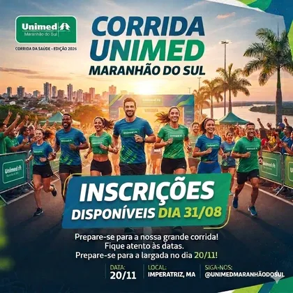 Imagem de divulgação da corrida Corrida Unimed 2026
