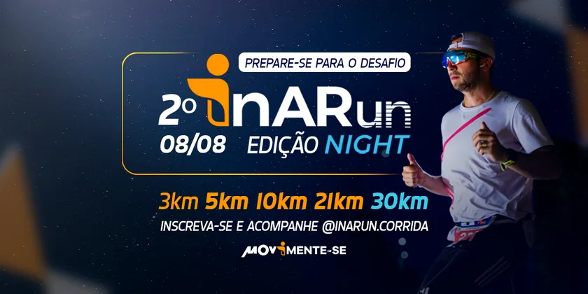 Imagem de divulgação da corrida 2ª InARun - Edição Night