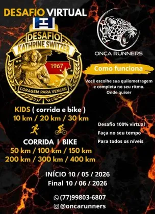 Imagem de divulgação da corrida Desafio Kathrine Switzer