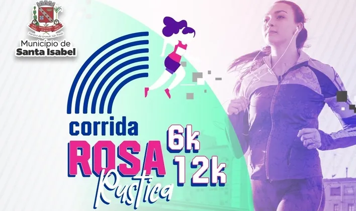 Imagem de divulgação da corrida Corrida Rosa Rústica