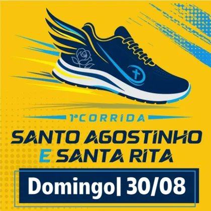 Imagem de divulgação da corrida 1ª Corrida Santo Agostinho E Santa Rita