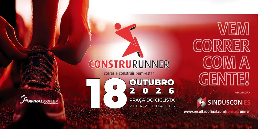 Imagem de divulgação da corrida Construrunner 2026
