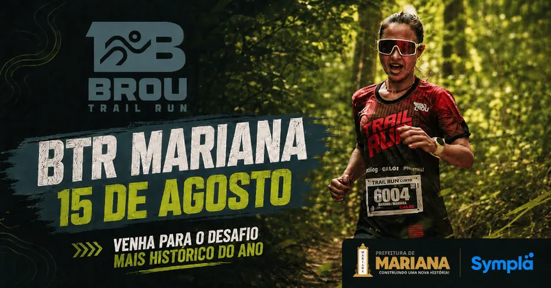 Imagem de divulgação da corrida BTR - Brou Trail Run Mariana