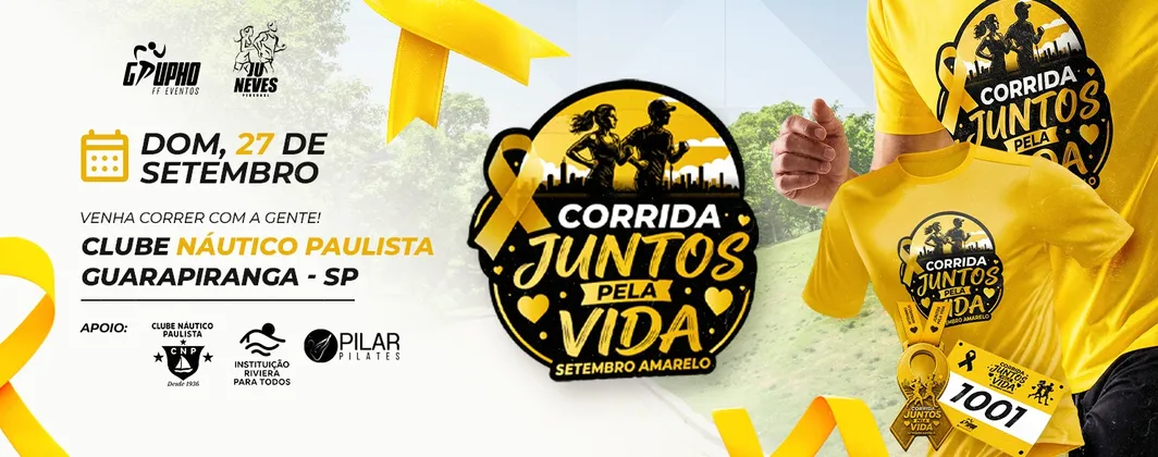 Imagem de divulgação da corrida Corrida Juntos Pela Vida