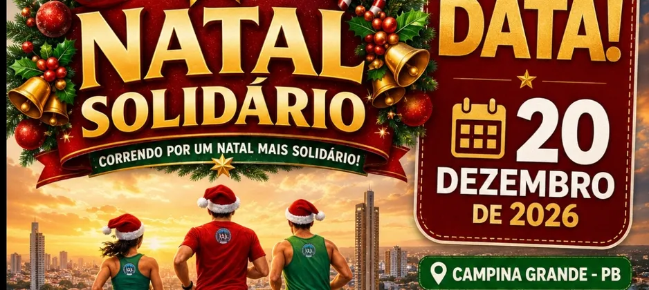 Imagem de divulgação da corrida Longão Natal Solidário