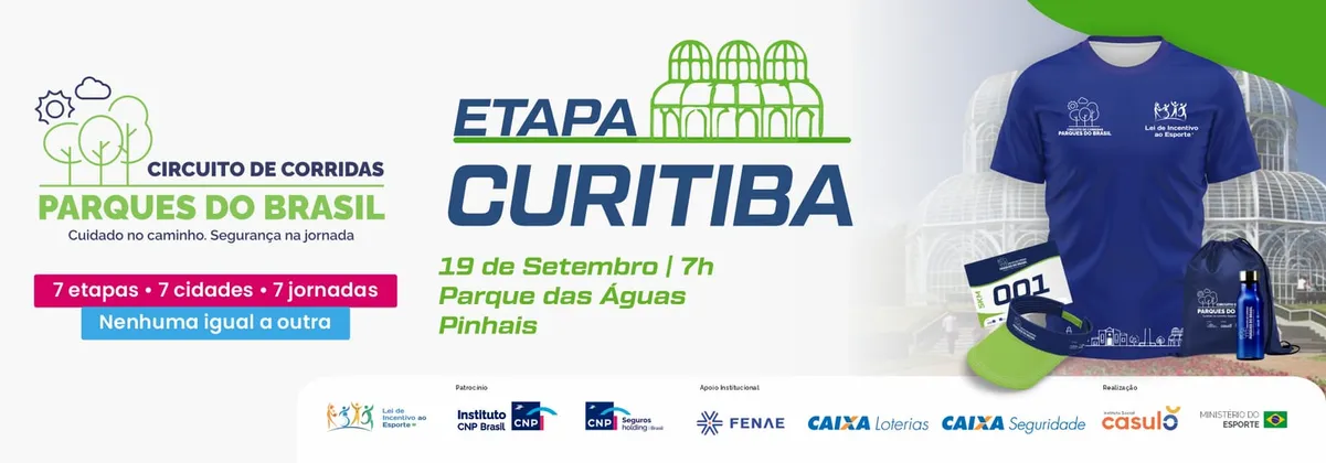 Imagem de divulgação da corrida Circuito Parques Do Brasil - Curitiba