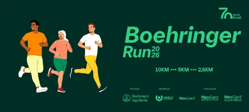 Imagem de divulgação da corrida Corrida Boehringer 2026