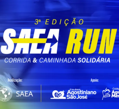 Imagem de divulgação da corrida 3ª Saea Run 2026