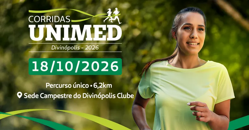 Imagem de divulgação da corrida 6ª Corrida da Unimed Divinópolis