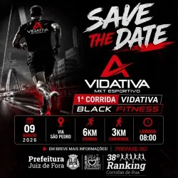 Imagem de divulgação da corrida 1ª Corrida Vidativa - Black Fitness
