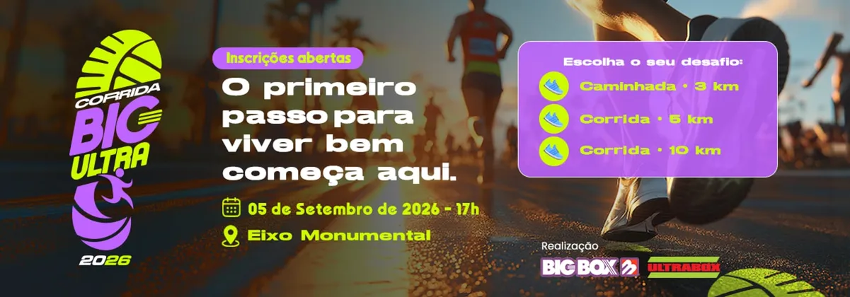 Imagem de divulgação da corrida Corrida BIG ULTRA 2026