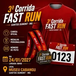 Imagem de divulgação da corrida 3ª Corrida Fast Run