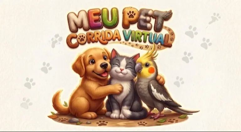 Imagem de divulgação da corrida Meu Pet Corrida Virtual