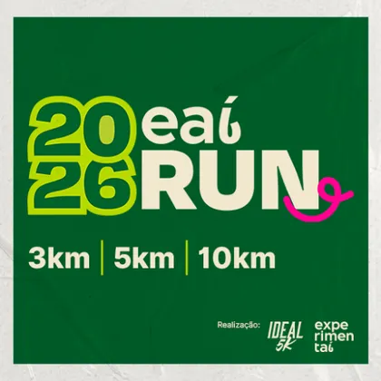 Imagem de divulgação da corrida Eaí Run 2026