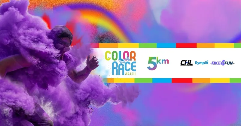 Imagem de divulgação da corrida Color Race Brasil 5K - Etapa Campinas