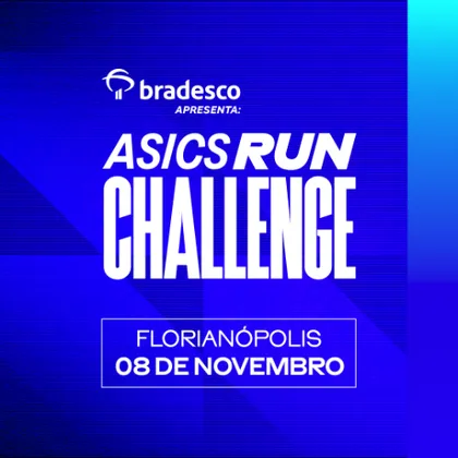 Imagem de divulgação da corrida Asics Run Challenge 2026 - Etapa Florianópolis