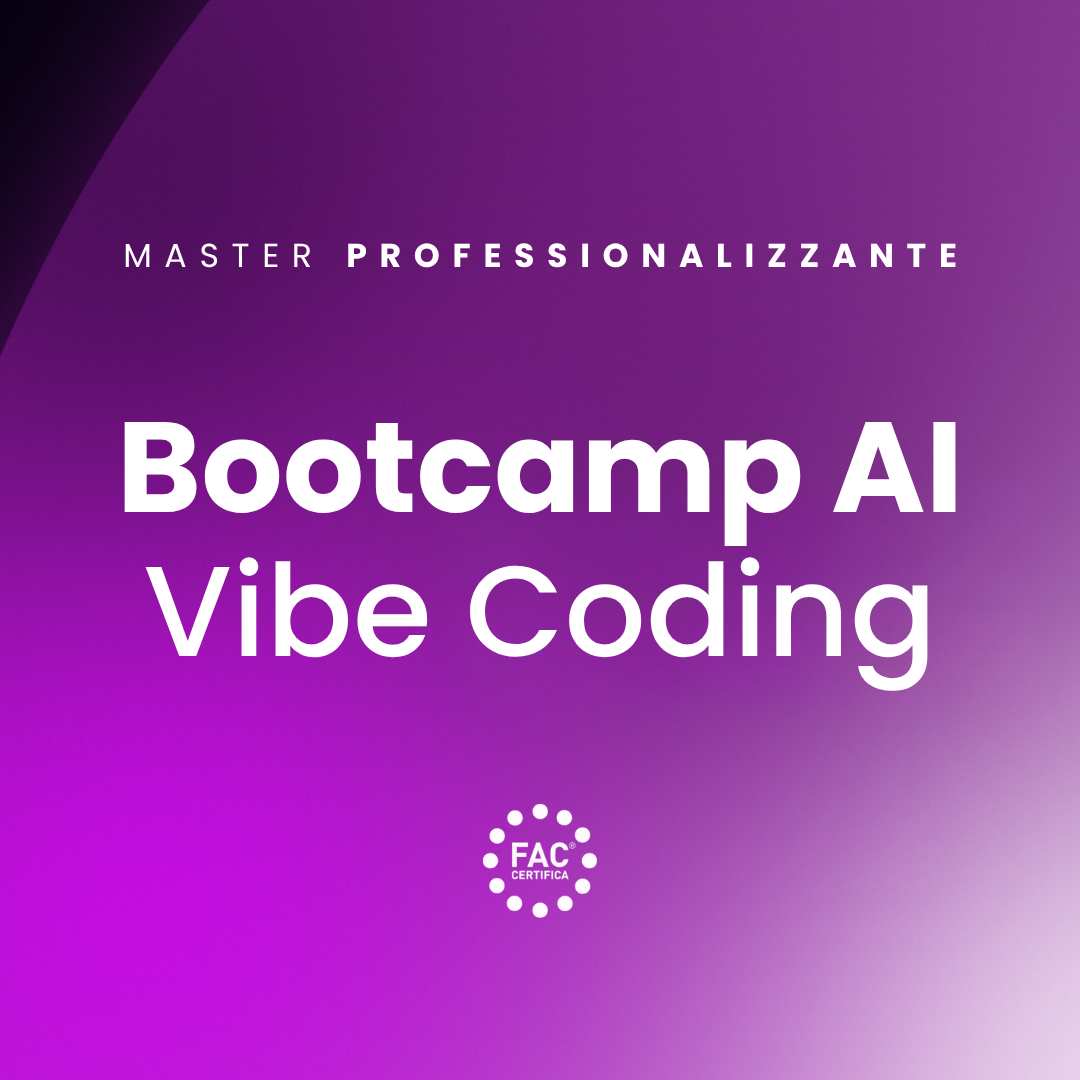 Bootcamp AI, diventa AI Vibe Software Developer certificato ISO 17024