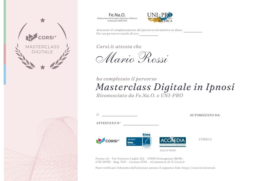 Immagine certificato