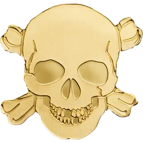 Golden Pirate Skull