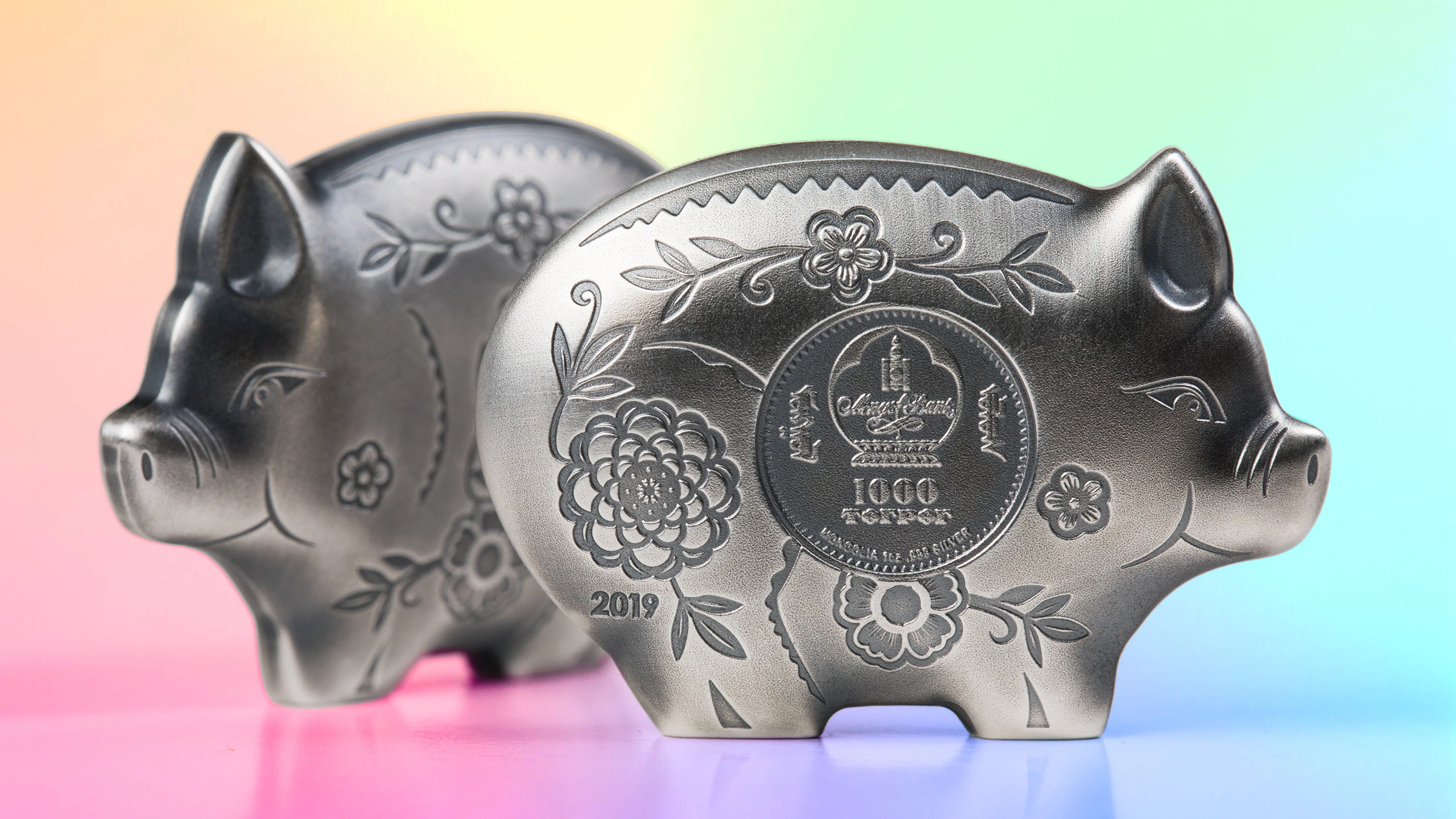 Jolly Silver Pig