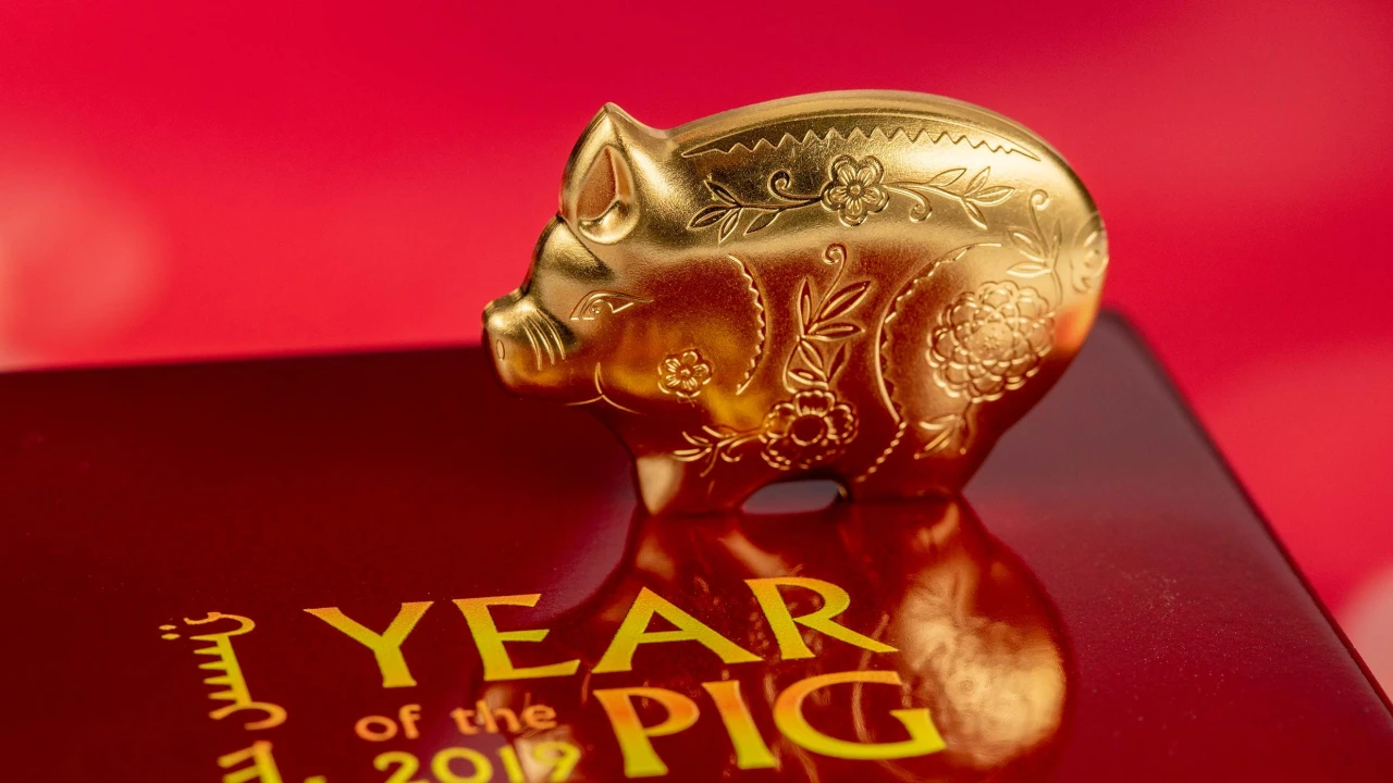 Gilded Jolly Pig