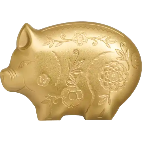Gilded Jolly Pig