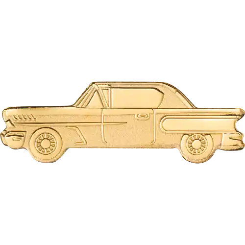 Golden Classic Car