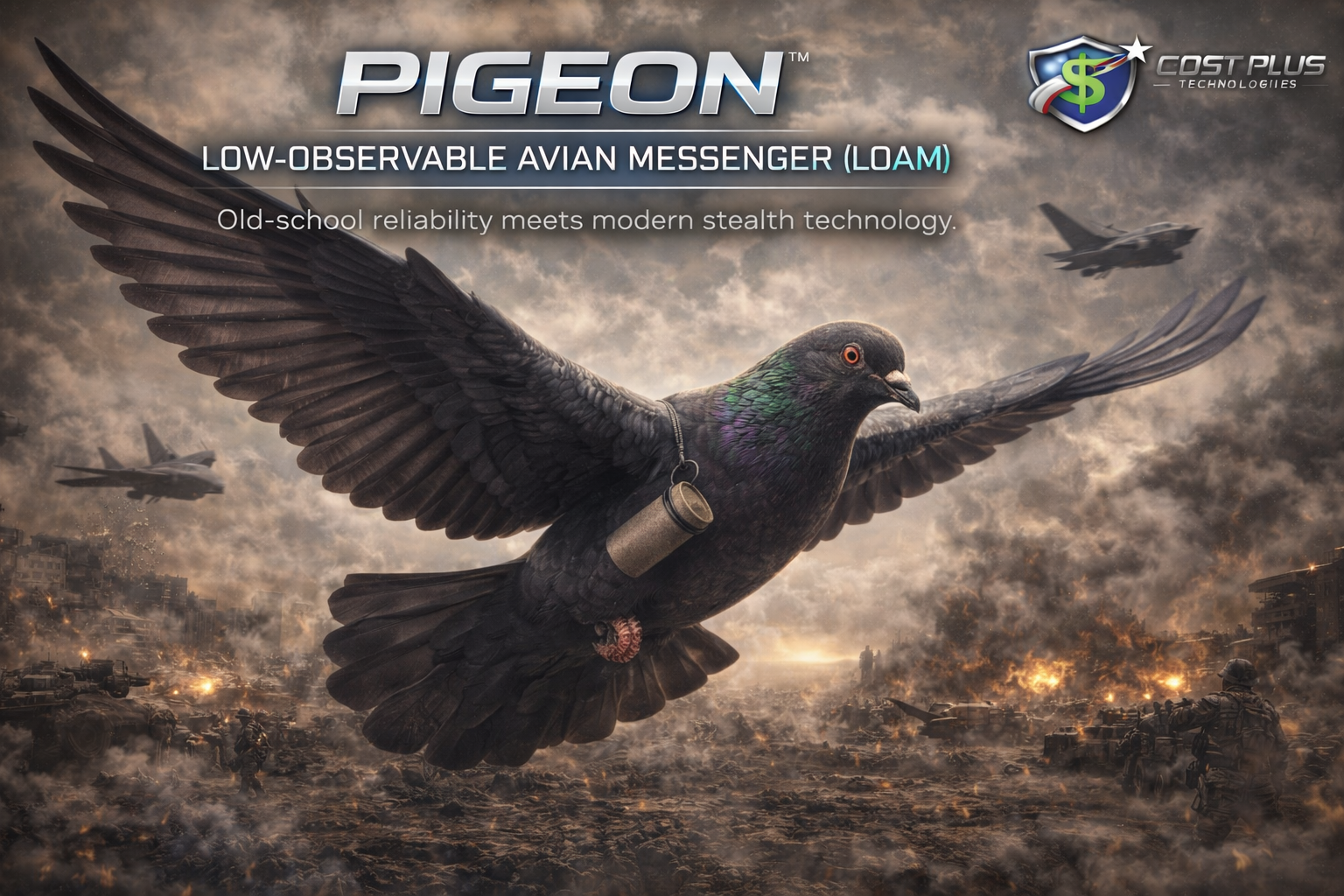 Stealth-Coated Carrier Pigeons