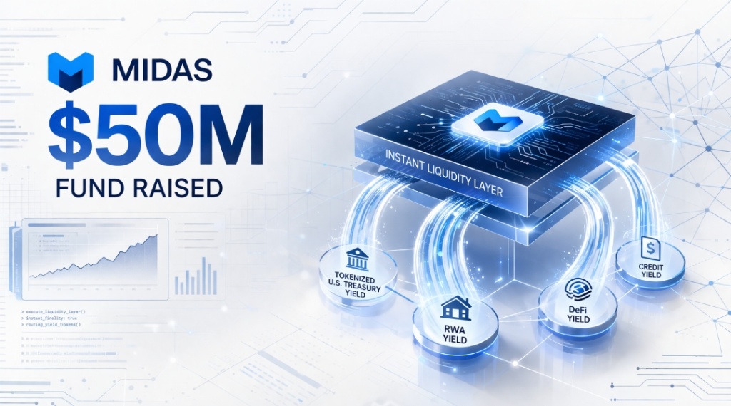 Midas Raises $50M to Build Instant Liquidity Layer for Tokenized Yield Products