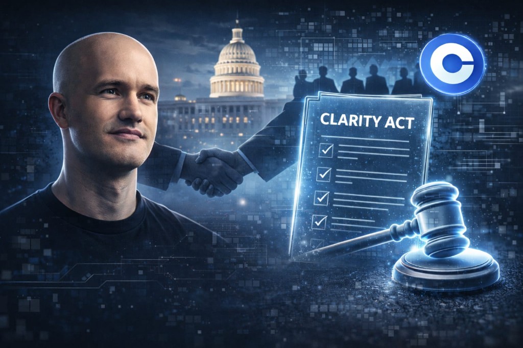 Coinbase CEO Backs CLARITY Act After Months of Opposition