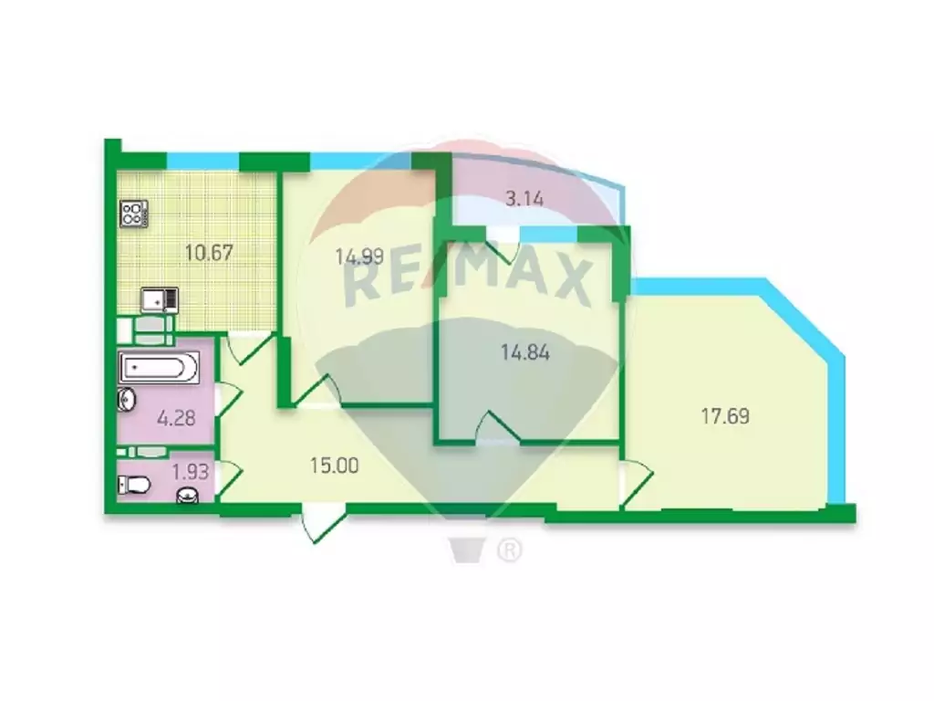 Продажа 3к квартиры 86м2 ЖК Freedom метро Дарница