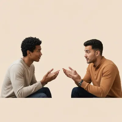 Couple practicing active listening