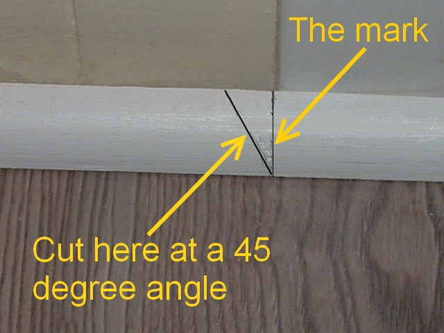 How to cut quarter round