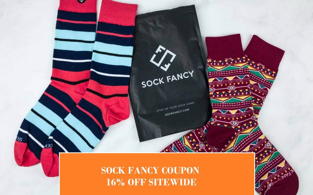 Sock fancy is Slashing 16% off sitewide