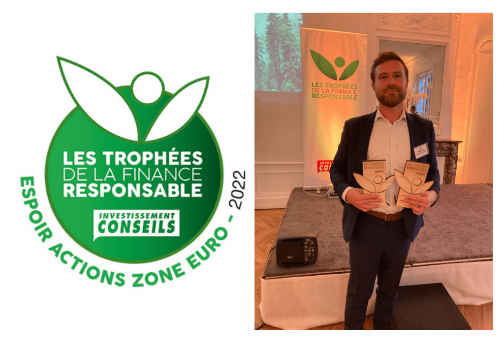 Trophées de la Finance Responsable 2022 : DNCA Finance reçoit le prix du « Meilleur Espoir Action Zone Euro »