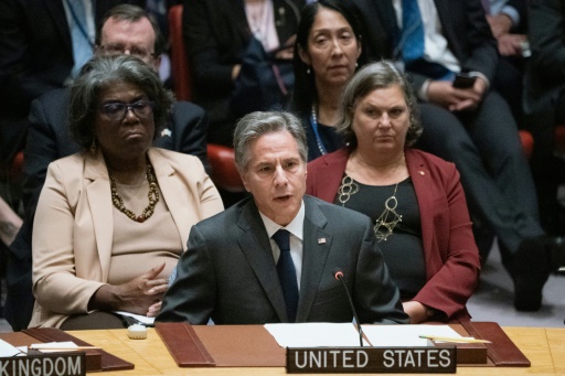 Le secrétaire d'Etat américain Antony Blinken s'adresse au Conseil de sécurité de l'ONU, le 22 septembre 2022