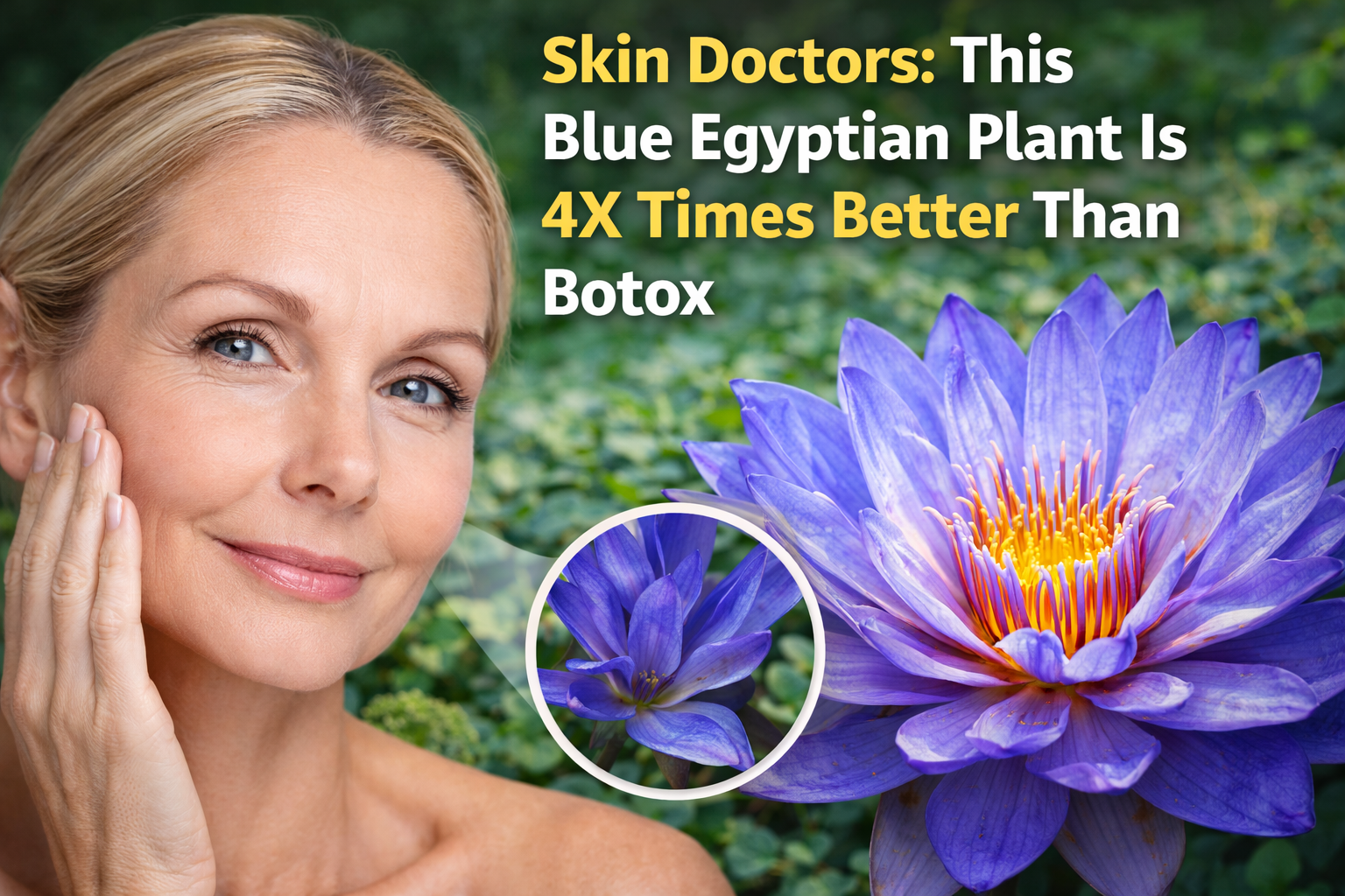 Skin Doctors: This Blue Egyptian Plant Is 4X Times Better Than Botox