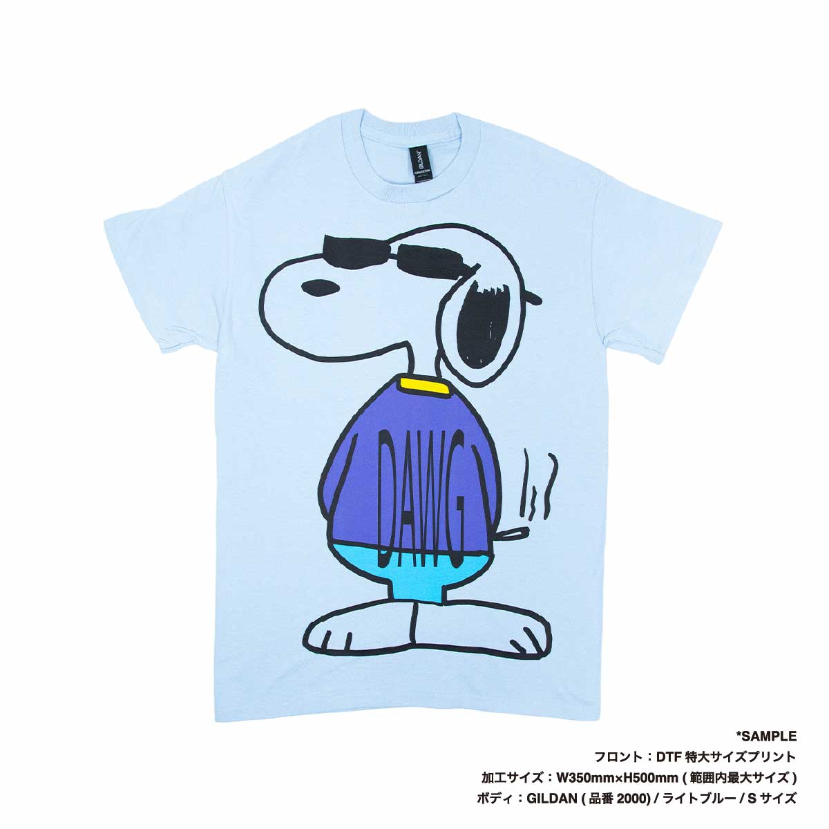 DTF 特大プリントTシャツ (品番DTF-EXT)