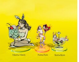 アクリルスタンド (7cm×7cm以内) (5個セット) (品番ACR-S07)