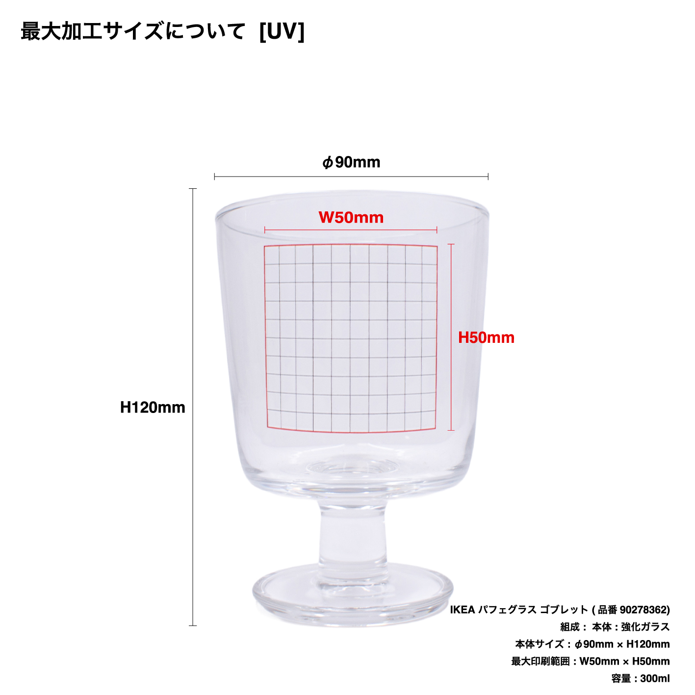 ゴブレット他 CORNER PRINTING | IKEA パフェグラス ゴブレット (品番90278362)