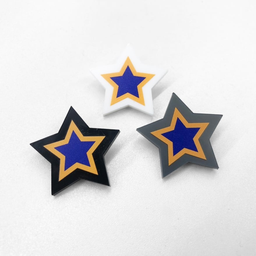 アクリルピンバッジ (3cm×3cm以内) (10個セット) (品番ACR-P03)