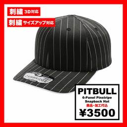 PITBULL ピットブル 6-Panel Pinstripe Snapback Hat (品番PB327-O)