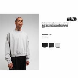 SHAKA WEAR シャカウェア Garment Dye Cropped Crewneck (品番SWGDCC)