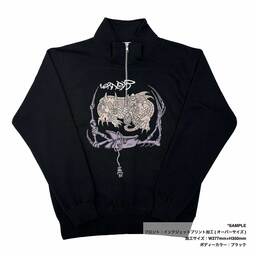 CROSS & STITCH クロスアンドスティッチ 10.0 oz レギュラーウェイトハーフジップスウェットシャツ (品番SH2253)