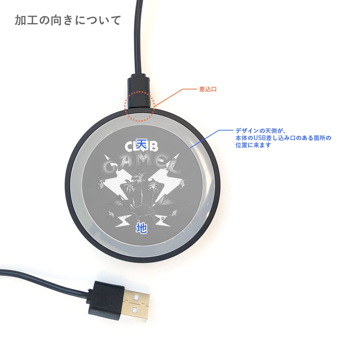 Trade Works トレードワークス ワイヤレス充電器 ミニパッド (品番TS-1524)
