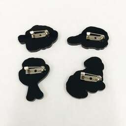 アクリルピンバッジ (3cm×3cm以内) (10個セット) (品番ACR-P03)
