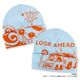 オリジナル編み総柄ダブルカフビーニー (品番CPKN-004)