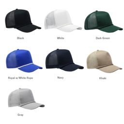 Cobra Caps コブラ キャップス 5 Panel Cotton Twill Front, Mesh Back, Rope Cap (品番C256MUS)