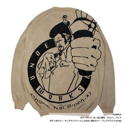 オリジナル編み総柄セーター (品番CPKN-008)